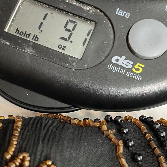 VTG Papell Boutique Silk Beaded Top Womens L Retro Glam‎ Formal Whimsigoth Party - Picture 10 of 10